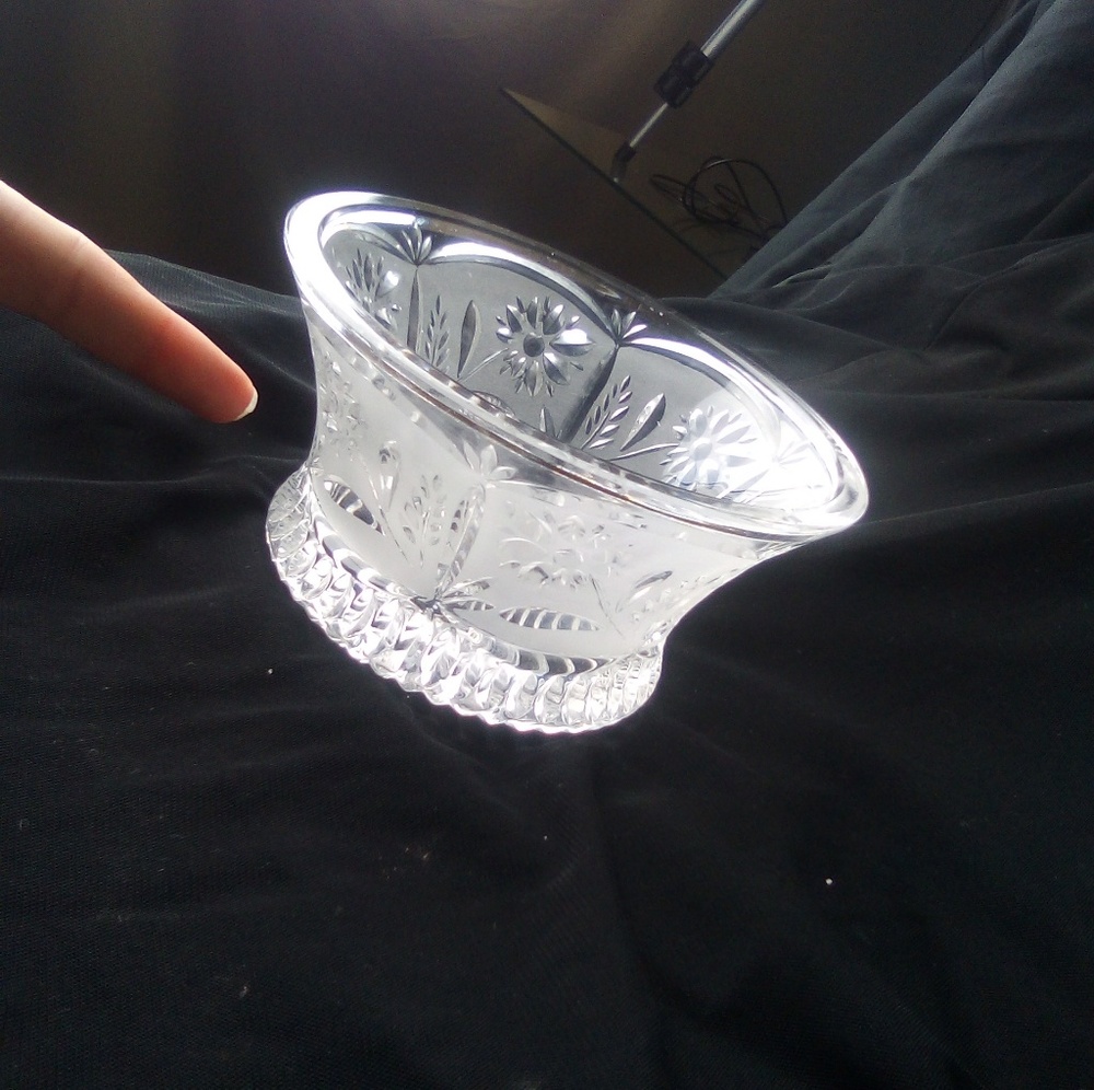 Crystal Bowl 5" Width and 3" Depth